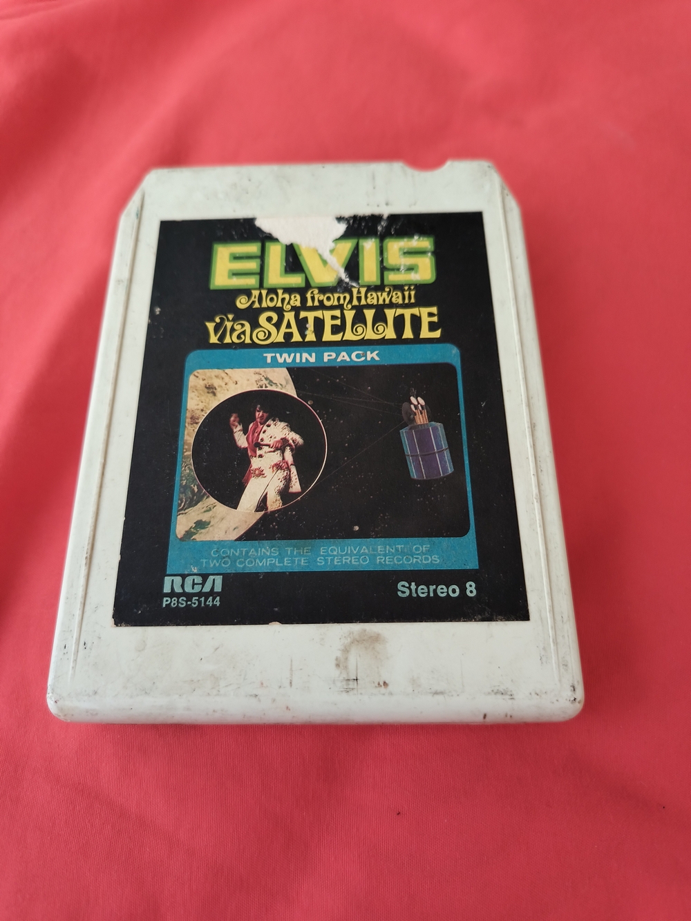 RCA Elvis 'Aloha From Hawaii via Satellite' Stereo 8 Cartridge - White